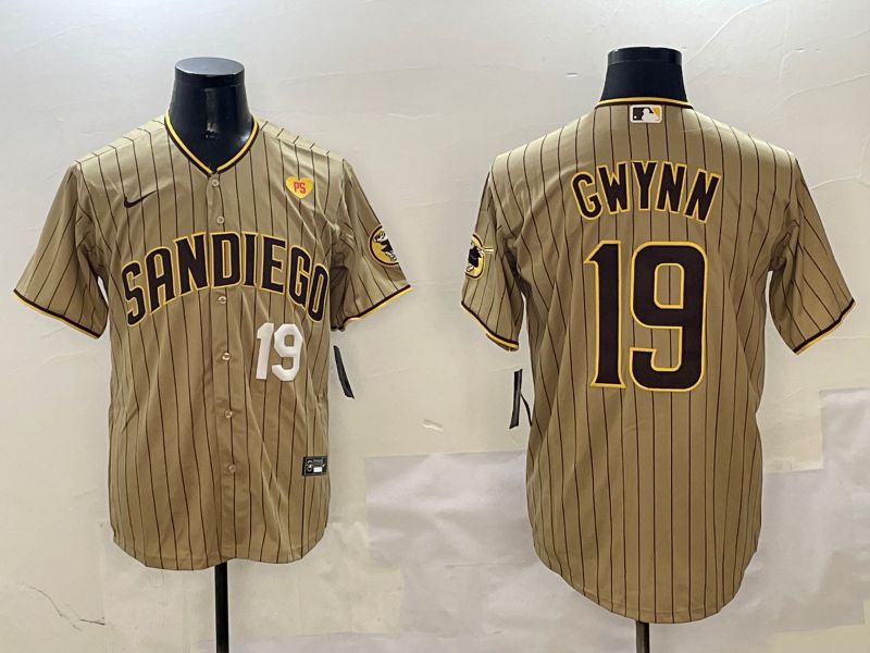 Men San Diego Padres #19 Gwynn Brown Stripe Game 2025 Nike MLB Jersey style 10